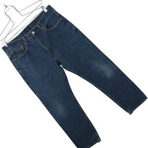 LEVI STRAUSS, LEVI'S! BLUE DENIM 505 RELAXED, STRAIGHT LEG JEANS! SZ 36X32